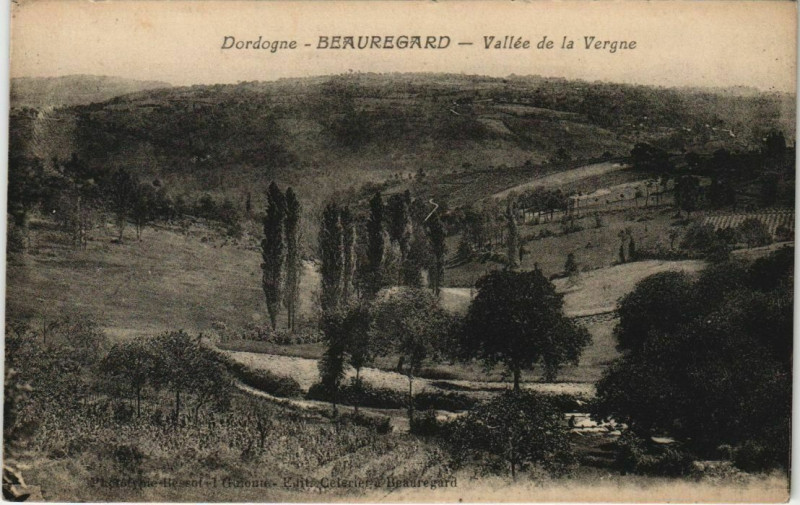 Carte postale ancienne Beauregard - Vallee de la Vergne