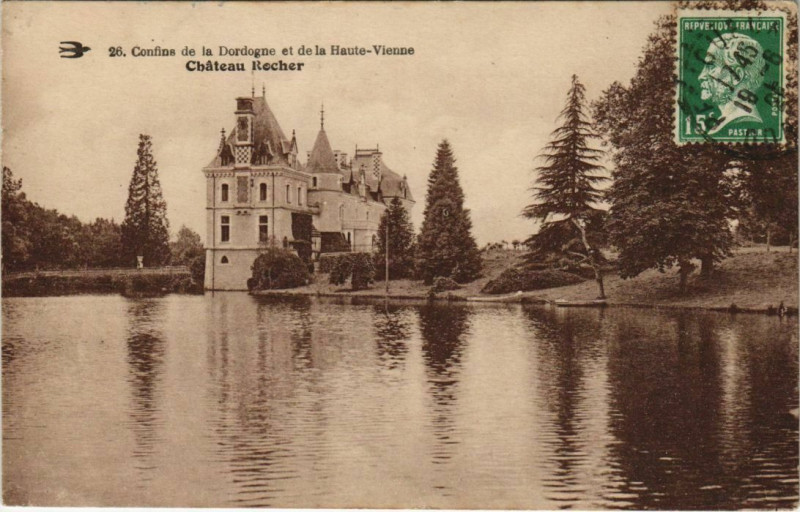 Carte postale ancienne Chateau Rocher