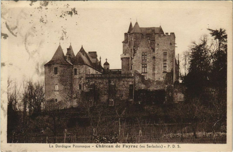 Carte postale ancienne Chateau de Fayrac - En Sarladais