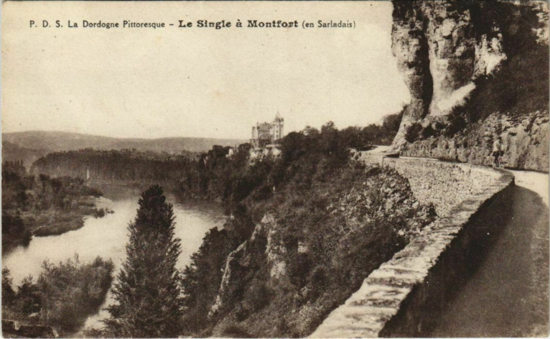 Carte postale ancienne Le Single a Montfort - En Sarladais