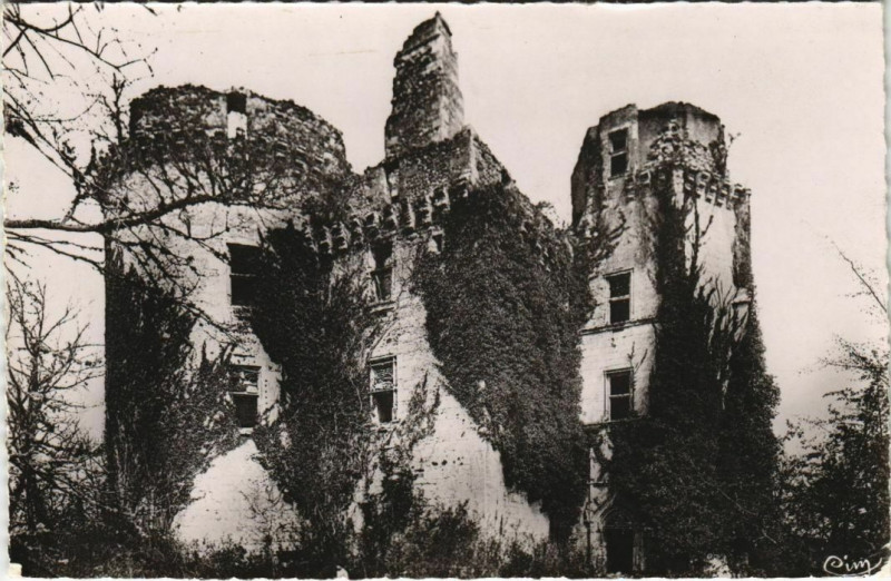 Carte postale ancienne Ruines du Chateau de l'Herm - pres Rouffignac