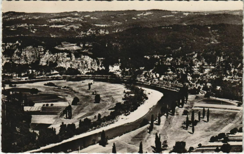 Carte postale ancienne La Rouq Gageac - Vue Panoramique - Vallee de la Dordogne
