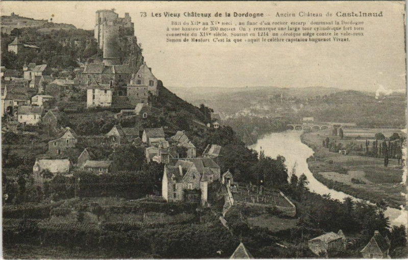 Carte postale ancienne Ancien Chateau de Castelnaud