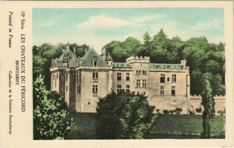 Carte postale ancienne Les Chateaux du Perigord - Montardy