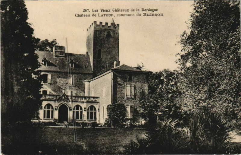 Carte postale ancienne Chateau de Latour - Commune de Buisson