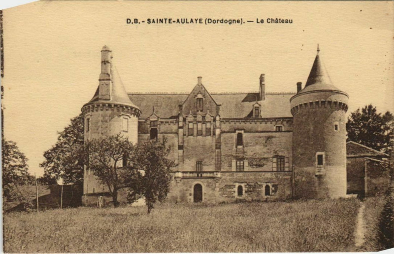 Carte postale ancienne Sainte-Aulaye - Le Chateau