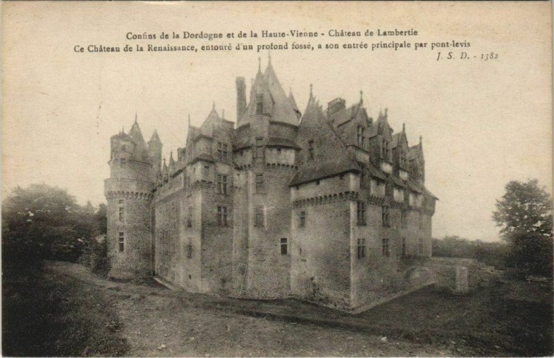 Carte postale ancienne Chateau de Lambertie