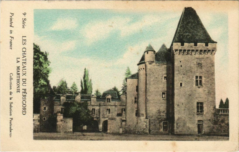 Carte postale ancienne Les Chateaux du Perigord - La Marthonie