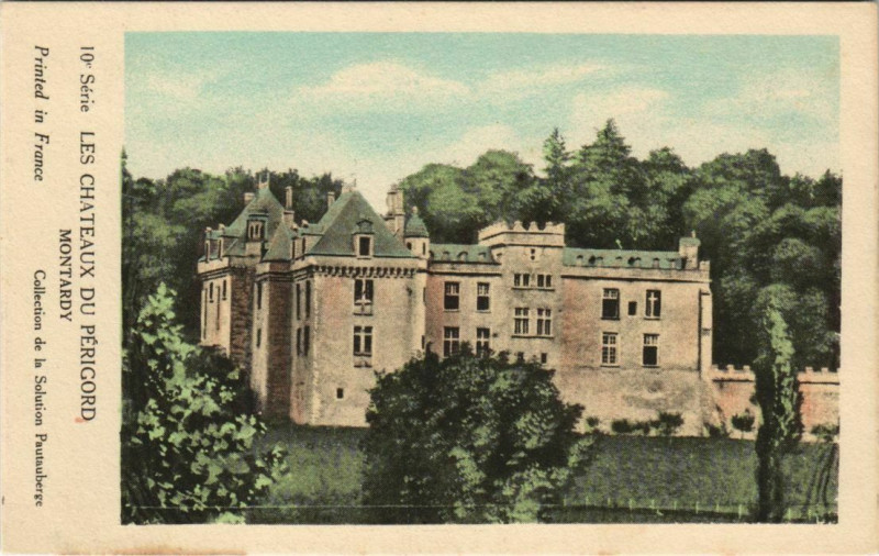 Carte postale ancienne Les Chateaux du Perigord - Montardy