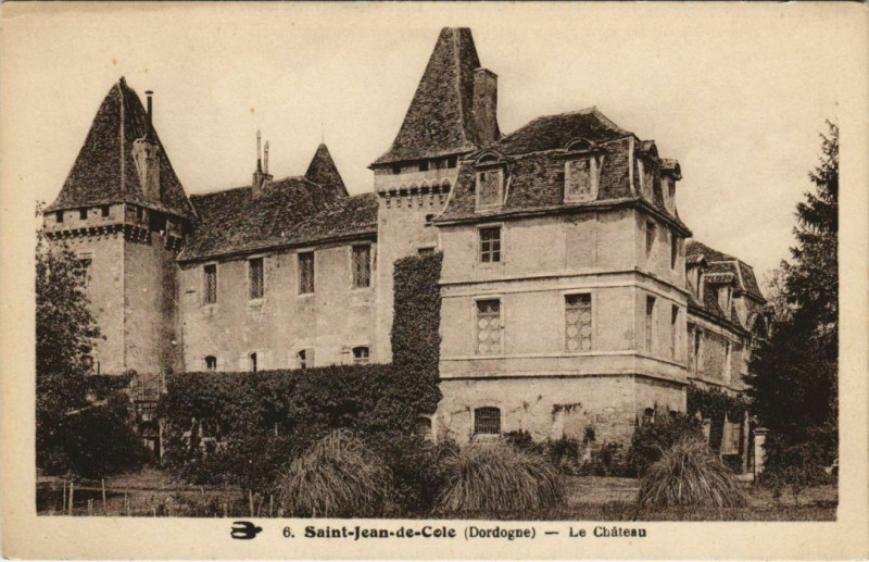 Carte postale ancienne Saint-Jean-de-Cole - Le Chateau à Saint-Jean-de-Côle