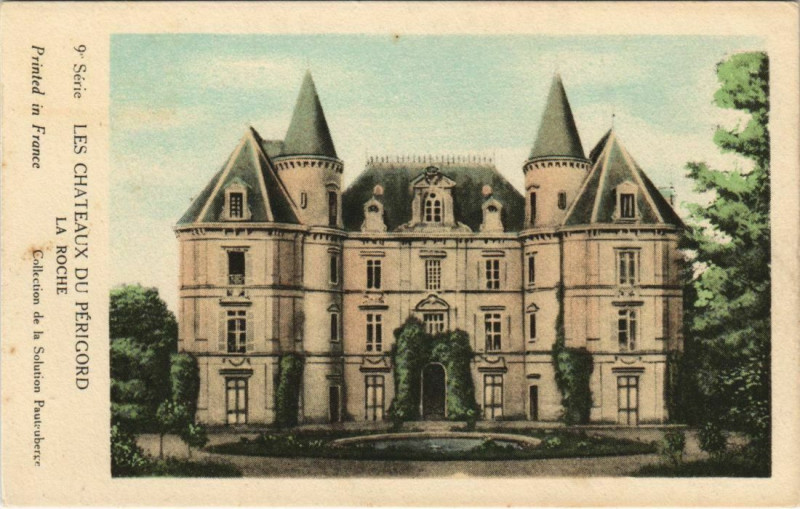 Carte postale ancienne Les Chateaux du Perigord - La Roche