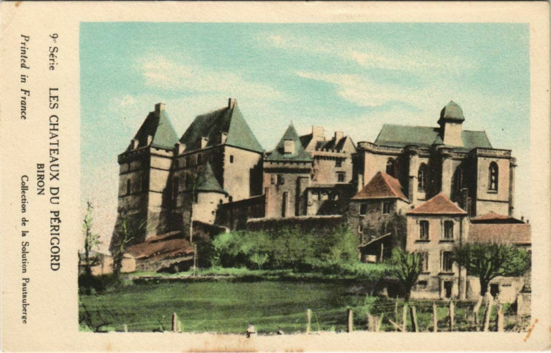 Carte postale ancienne Les Chateaux du Perigord - Biron à Biron