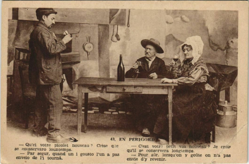 Carte postale ancienne En Perigord - Types
