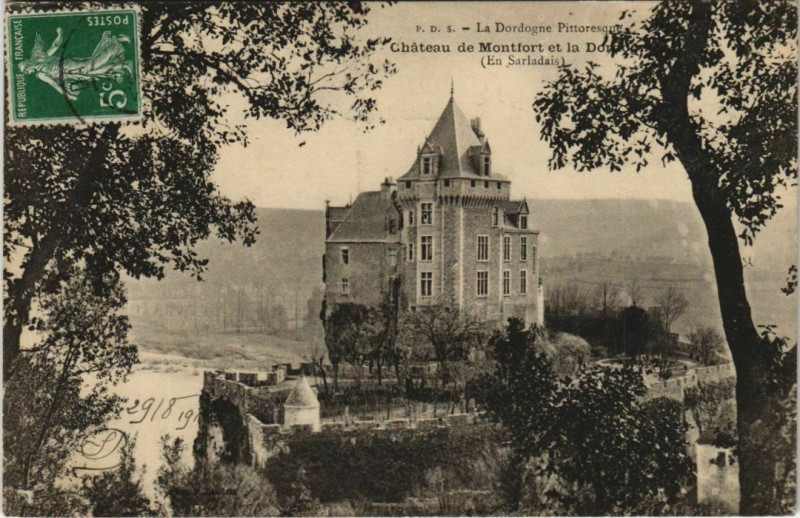 Carte postale ancienne Chateau de Montfort - En Sarladais