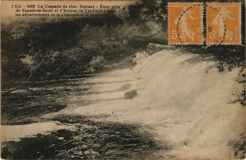Carte postale ancienne La Cascade de Chez Donnet