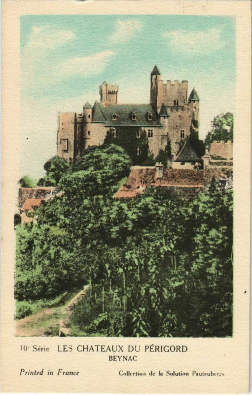 Carte postale ancienne Les Chateaux du Perigord - Beynac