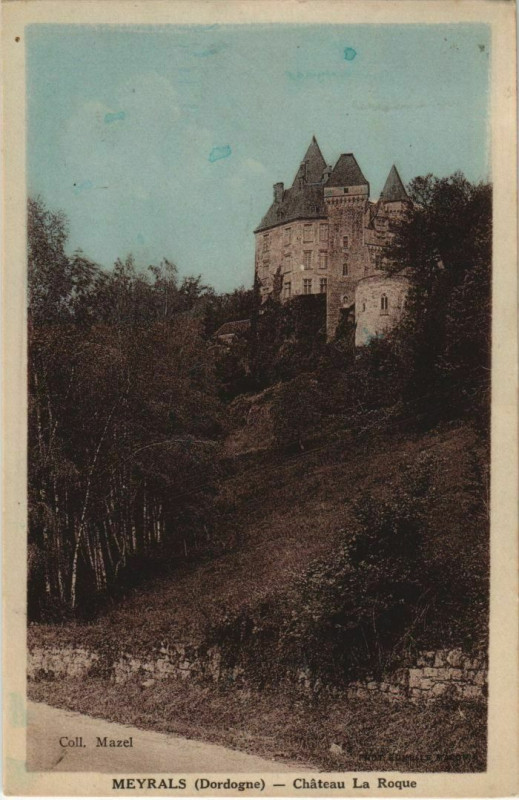 Carte postale ancienne Meyrals - Chateau de Roque à Meyrals