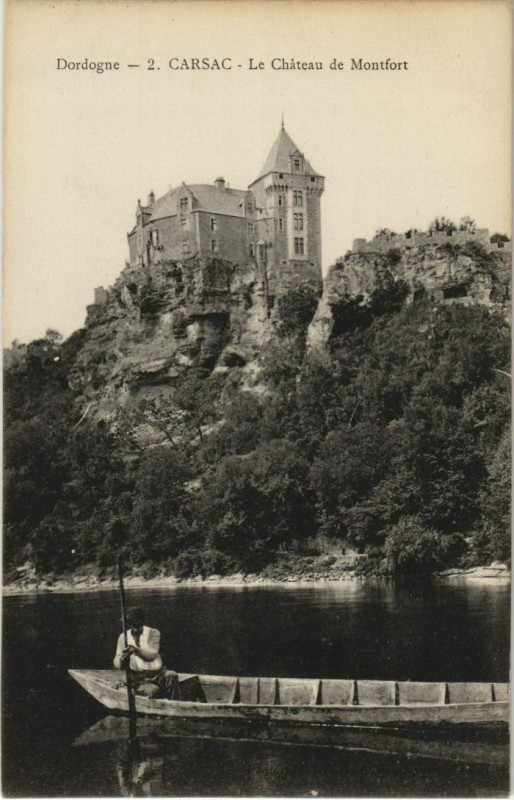 Carte postale ancienne Carsac - Le Chateau de Montfort