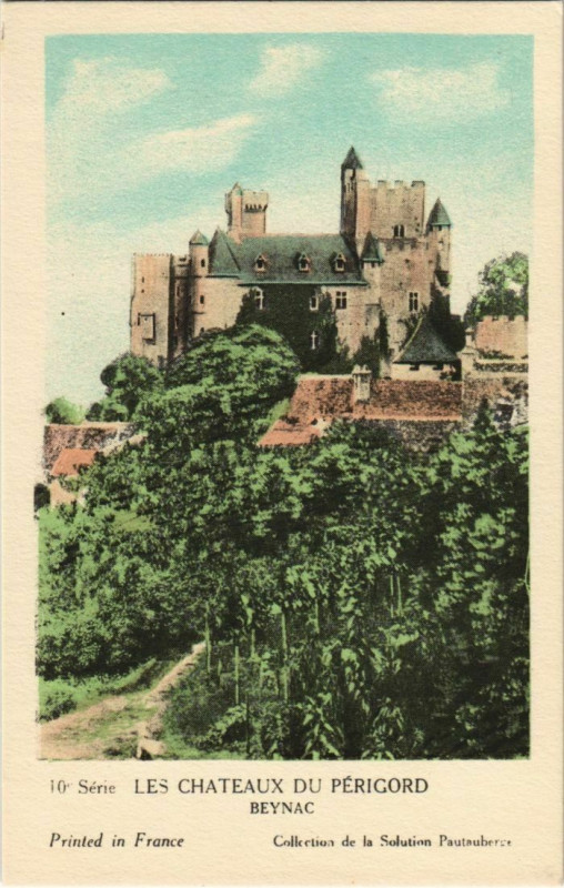 Carte postale ancienne Les Chateaux du Perigord - Beynac