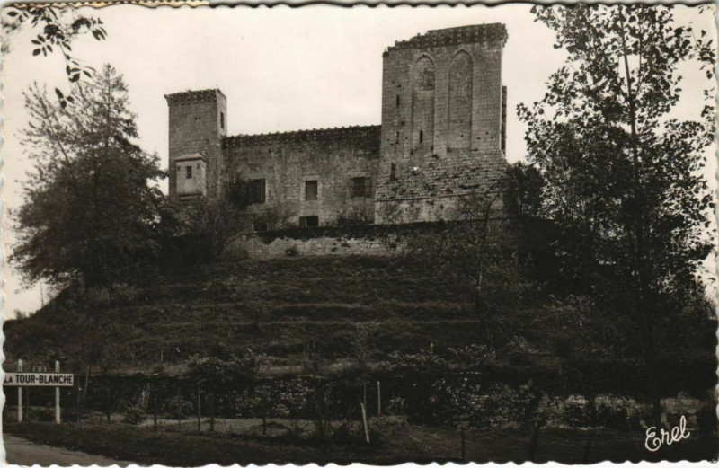 Carte postale ancienne La Tour Blanche, Le Chateau France