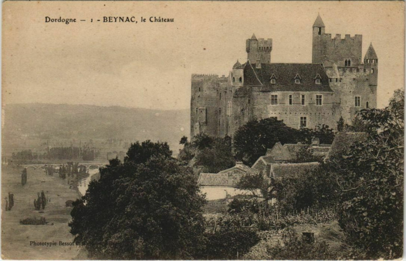 Carte postale ancienne Benac, Le Chateau France