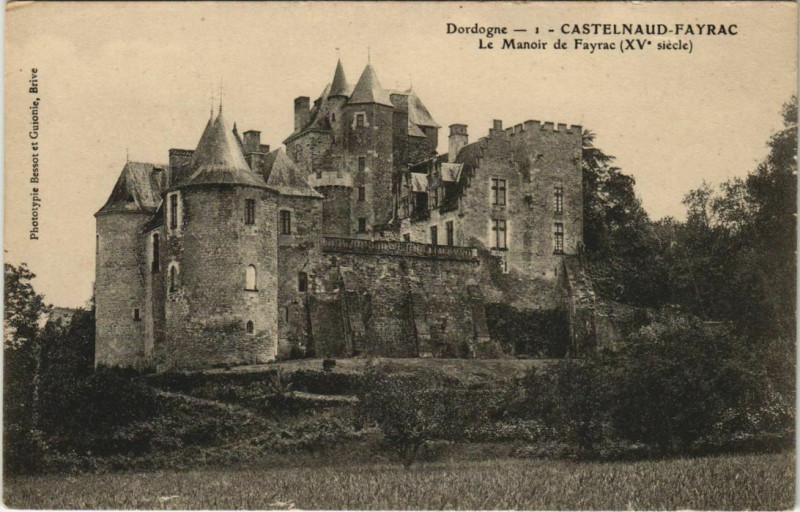 Carte postale ancienne Castelnaud Fayrac,Le Manoir de Fayrac France