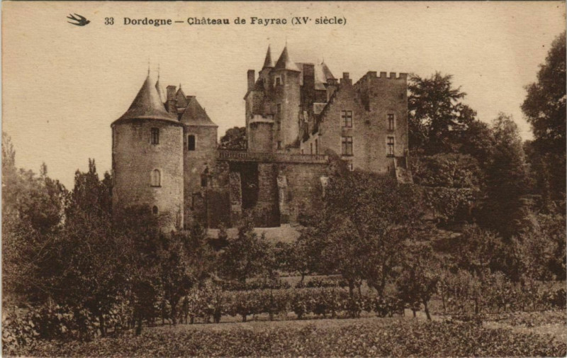 Carte postale ancienne Chateau de Feyrac France