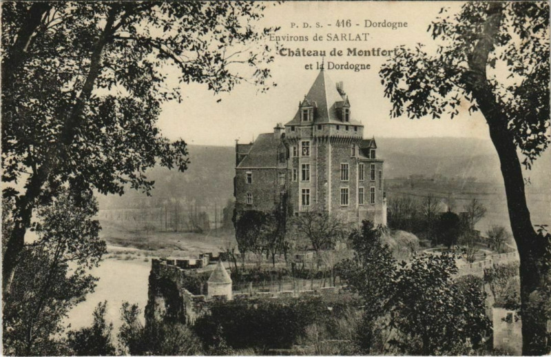 Carte postale ancienne Chateau de Montfort France
