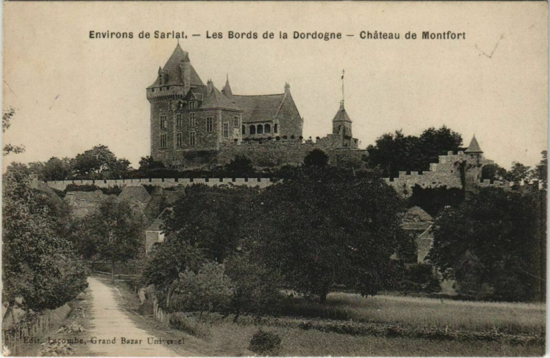 Carte postale ancienne Chateau de Montfort France