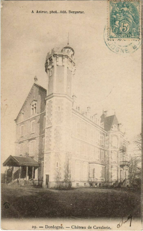 Carte postale ancienne Chateau de Cavalerie France