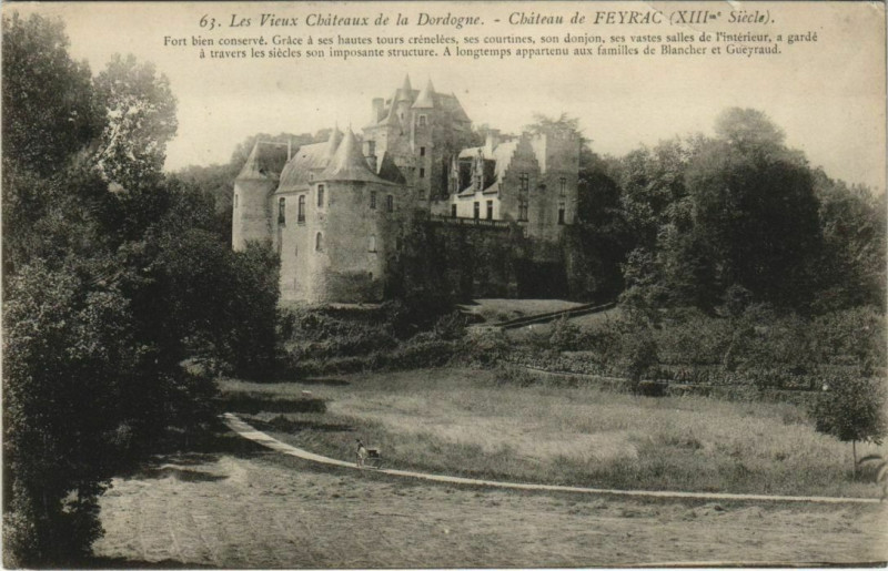 Carte postale ancienne Chateau de Feyrac France