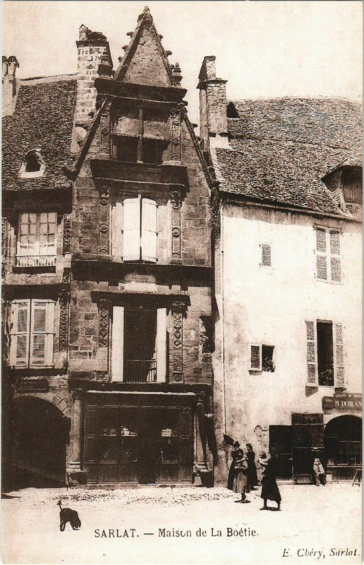 Carte postale ancienne Sarlat- Maison de La Boetie France