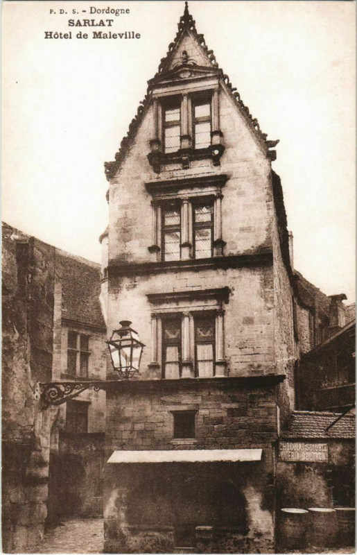 Carte postale ancienne Sarlat- Hotel de Maleville France