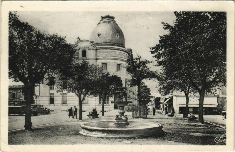 Carte postale ancienne Perigueux- La nouvelle Poste France à Périgueux