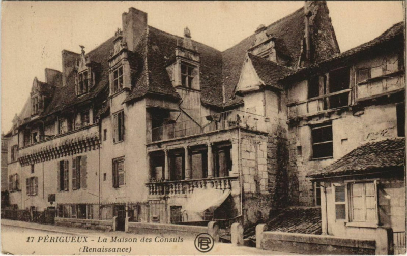Carte postale ancienne Perigueux- Maison des Consuls France à Périgueux