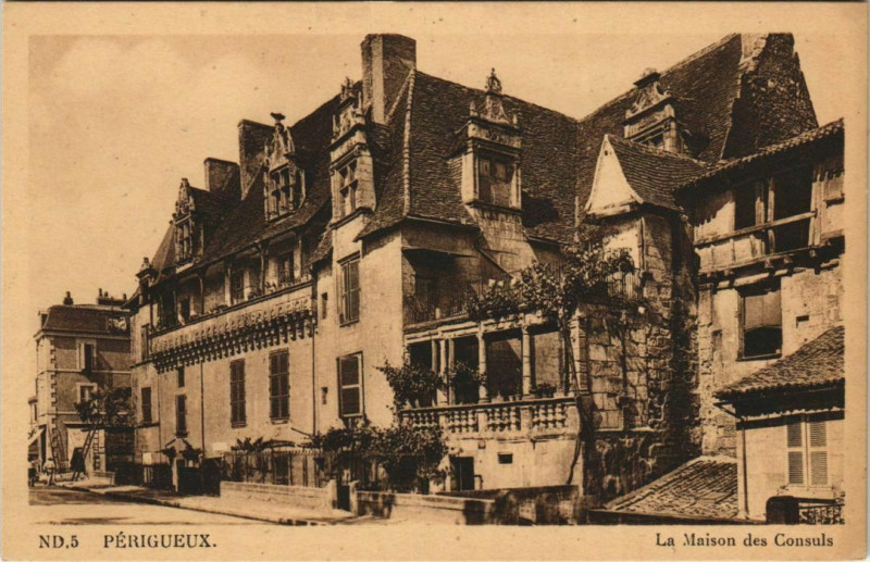 Carte postale ancienne Perigueux- Maison des Consuls France à Périgueux