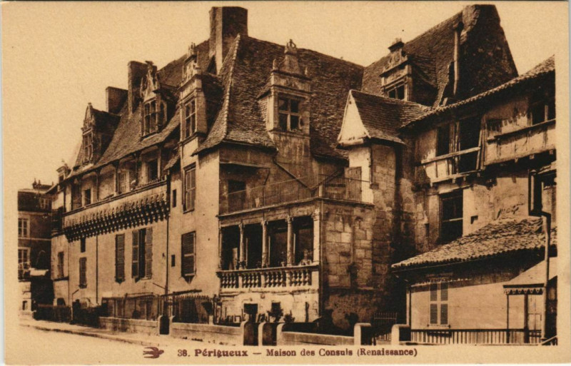 Carte postale ancienne Perigueux- Maison des Consuls France à Périgueux