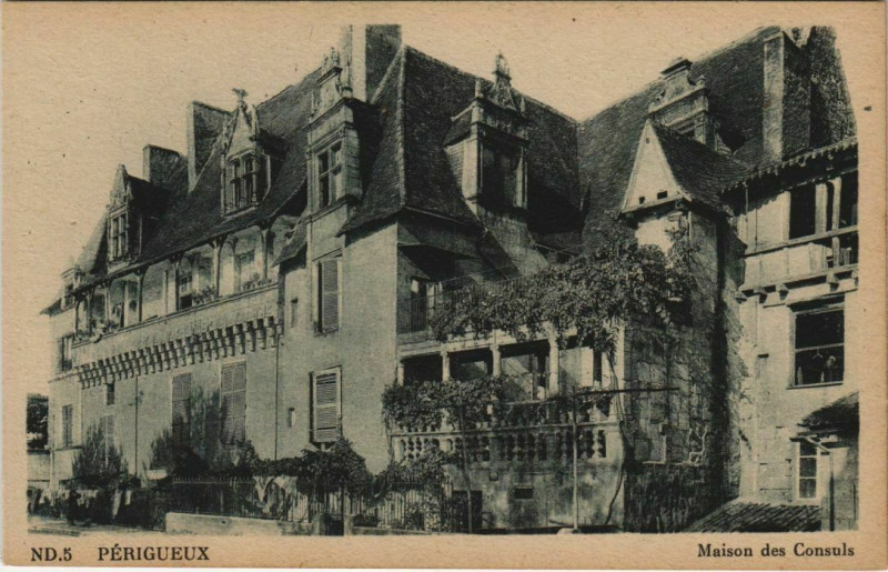 Carte postale ancienne Perigueux- Maison des Consuls France à Périgueux