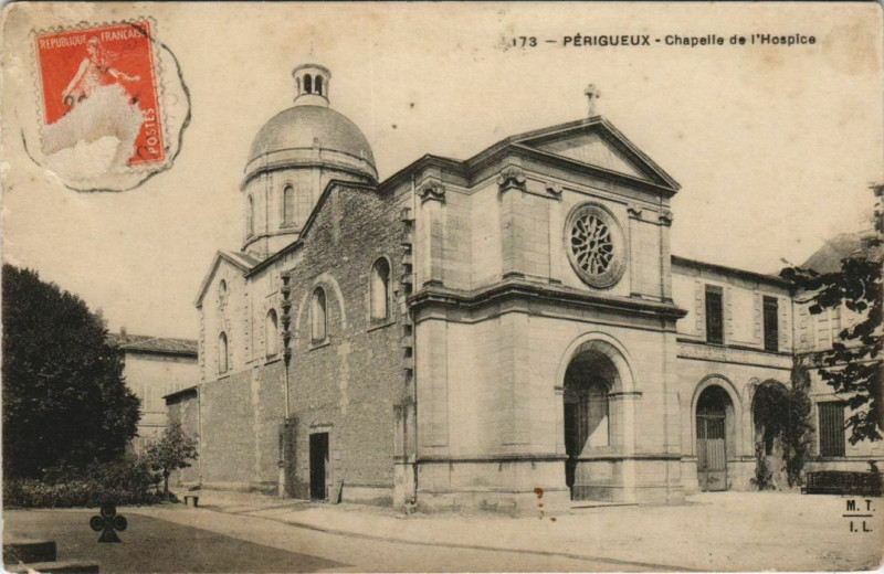 Carte postale ancienne Perigueux- Chapelle de l'Hospice France à Périgueux