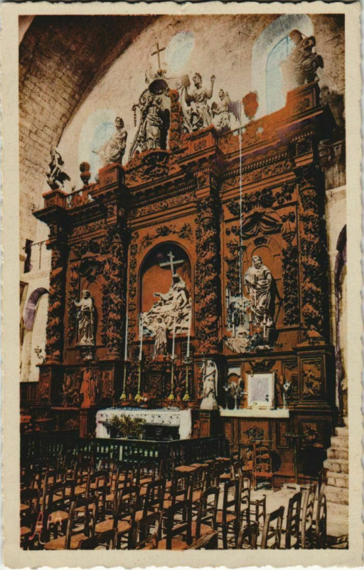 Carte postale ancienne Perigueux- Eglise Saint-Etienne de la Cite, Le Grand Autel France à Périgueux