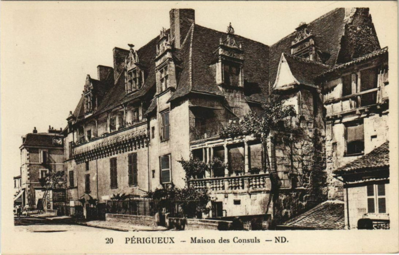 Carte postale ancienne Perigueux- Maison des Consuls France à Périgueux