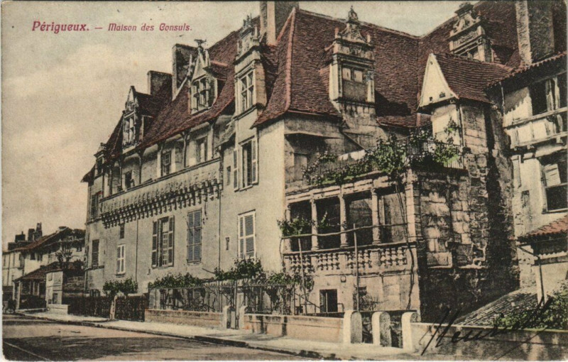 Carte postale ancienne Perigueux - Maison des Consuls à Périgueux