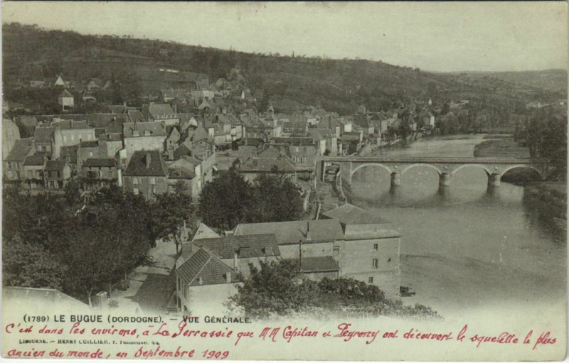 Carte postale ancienne La Bugue - Vue générale