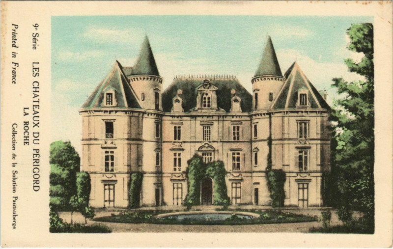 Carte postale ancienne Les Chateaux du Perigord La Roche