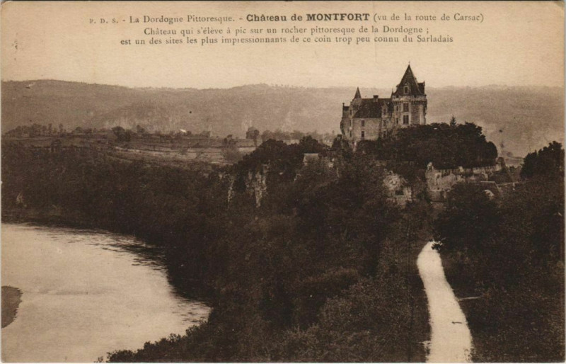 Carte postale ancienne Chateau de Montfort