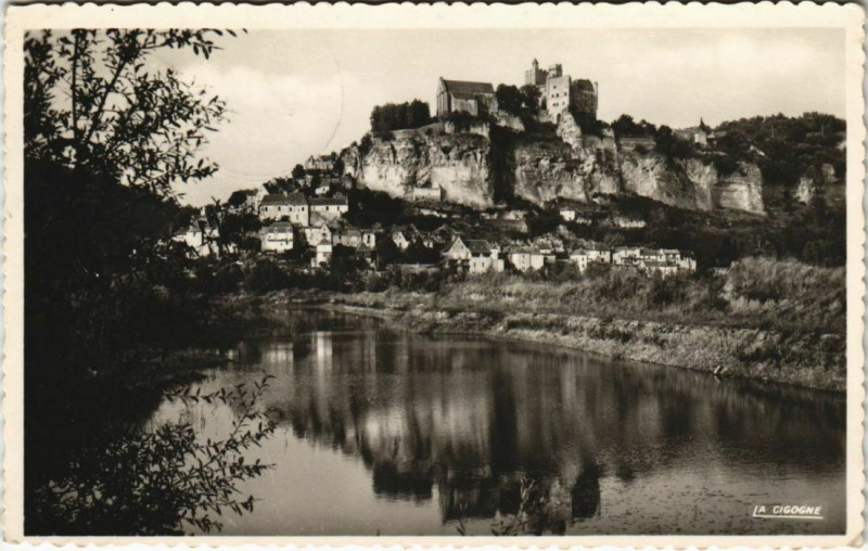 Carte postale ancienne Beynac - Vue générale