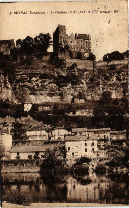 Carte postale ancienne Dordogne Beynac Chateau Xiii siécles