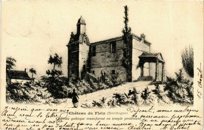 Carte postale ancienne Aquitaine Dordogne Chateau du Fleix