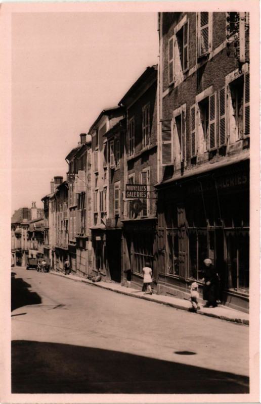 Carte postale ancienne Thiviers - Rue Lamy à Thiviers