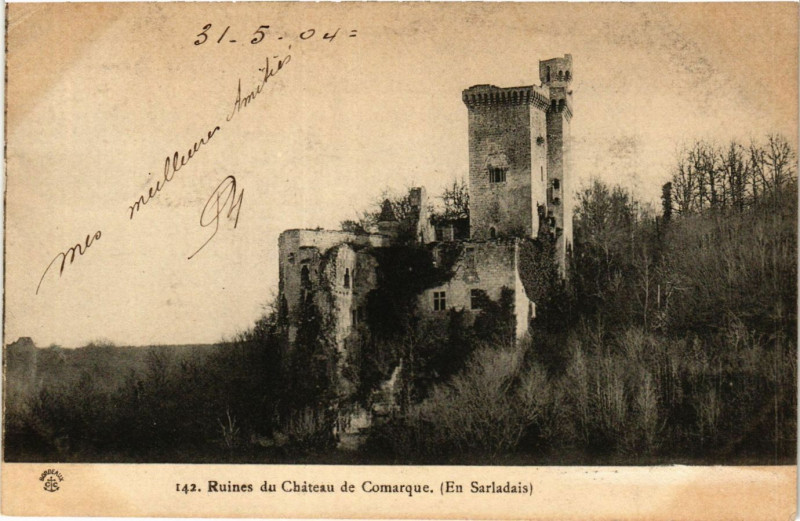 Carte postale ancienne Ruines du Chateau de Comarque